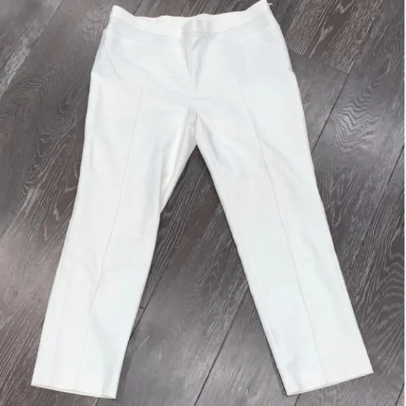 Cream Cropped Pants | 8 | EUC | Akris Punto Slim, but not skinny! - Picture 1 of 8